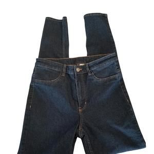 high waist highrise high rise size 8 DIVIDED blue jeans H&M